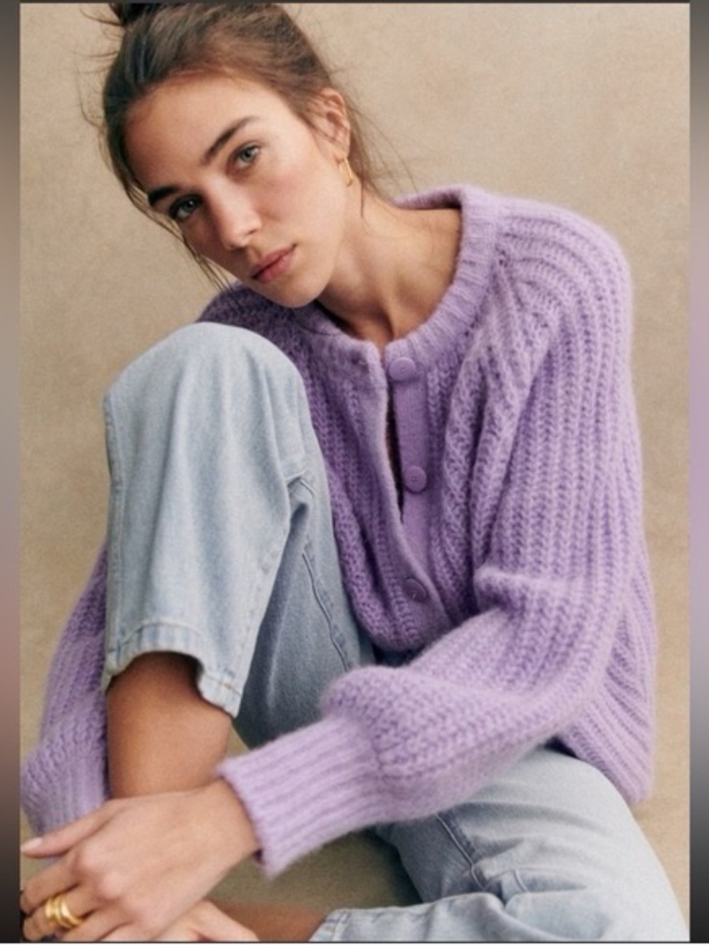Gilet emile glycine sezane